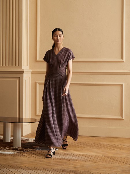 铠琪女装2023春夏季黑色长裙