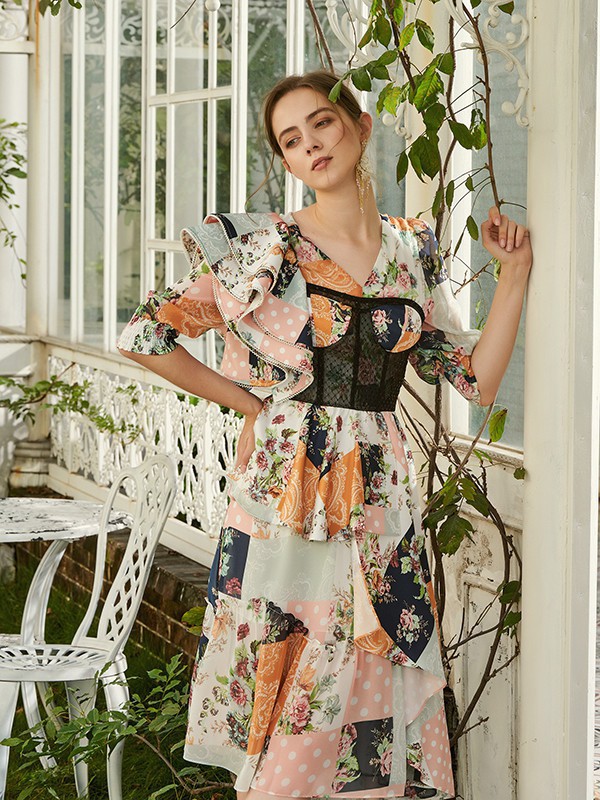 贝洛安2023春夏季白色连衣裙