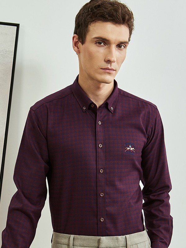 阿仕顿2023春夏季酒红色长裙