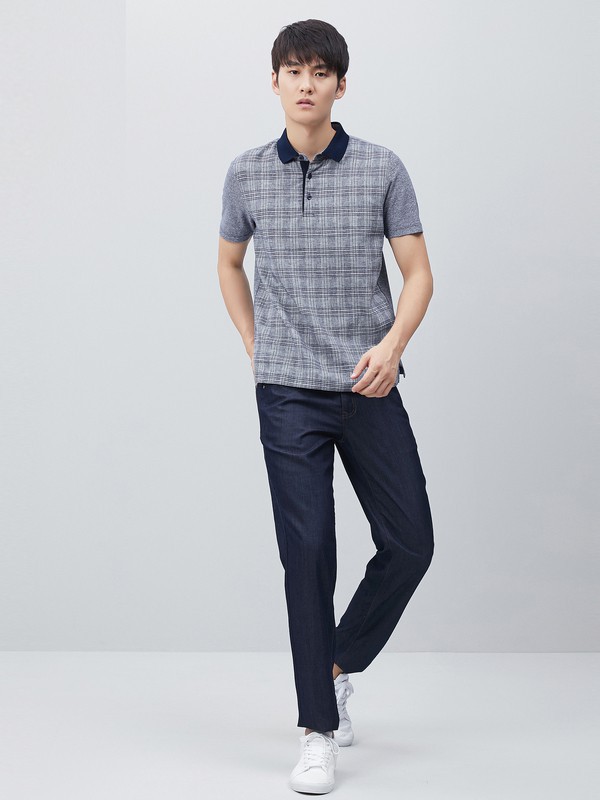 鄂尔多斯男装2023春夏季黑色长裤