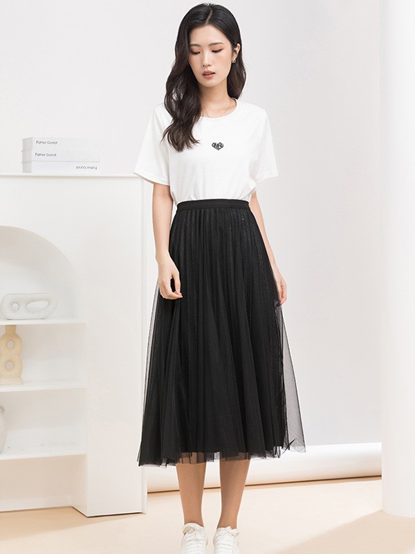 优美世界2023春夏季白色T恤