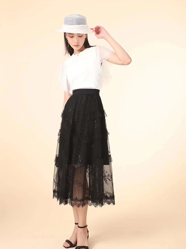 点占女装2023春夏季白色T恤