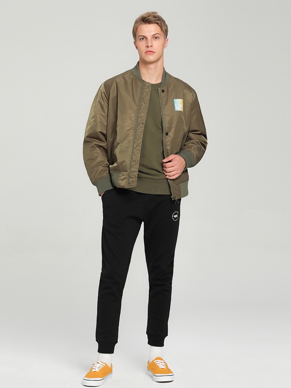 李蕾斯男装2022秋冬季黑色长裤