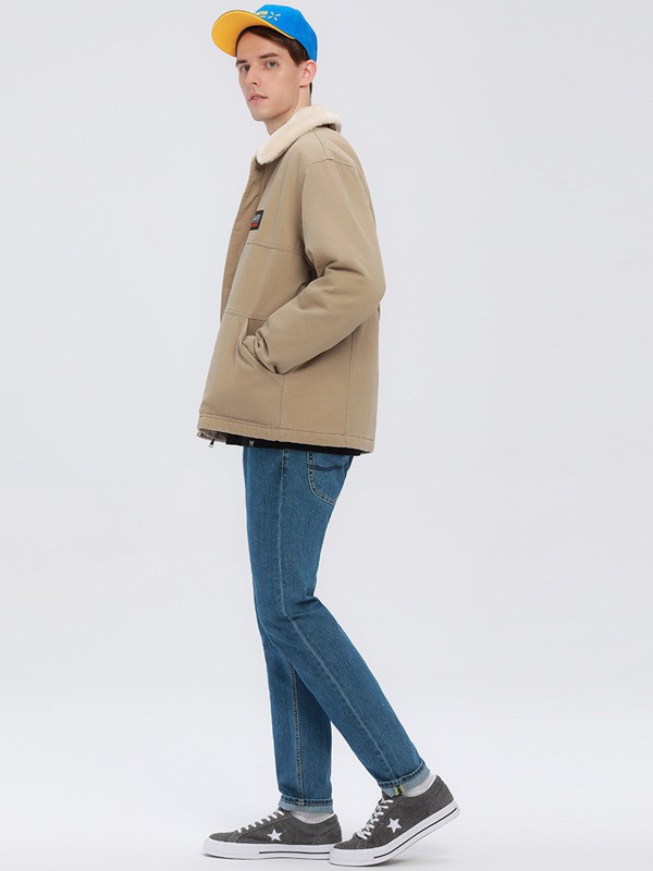 李蕾斯男装2022秋冬季藏蓝色长裤