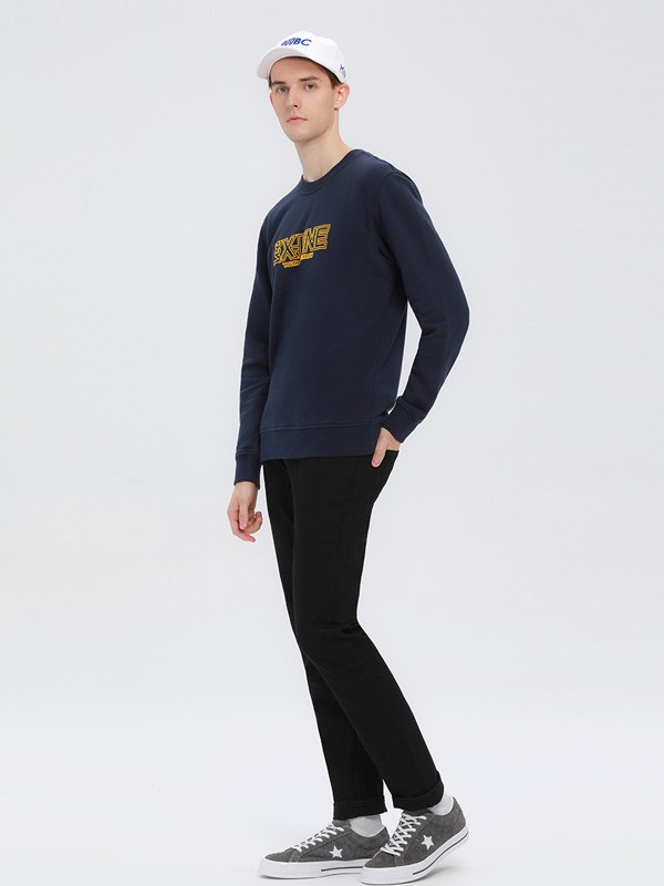 李蕾斯男装2022秋冬季黑色T恤