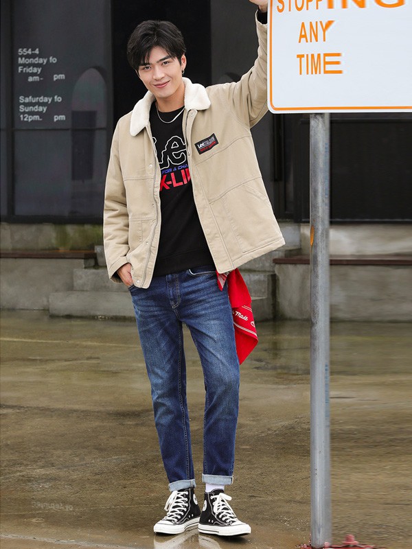 李蕾斯男装2022秋冬季黑色T恤