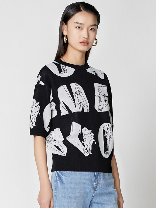 真我永恒2023春夏季黑色T恤