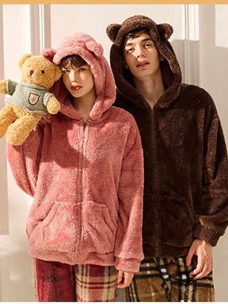 歌瑞尔2022秋冬季粉色家居服