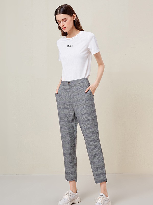 诺曼琦女装2023春夏季白色T恤