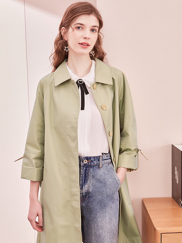 郁香菲女装2023春夏季绿色西装