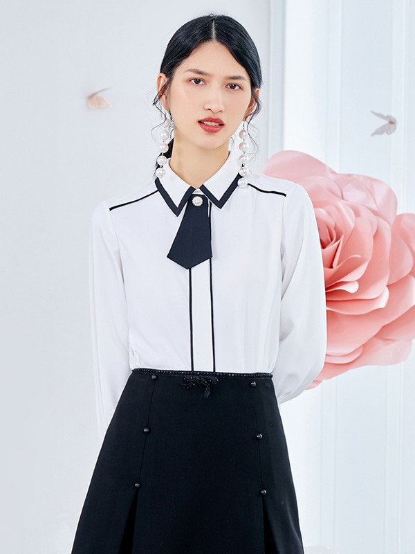 依妙女装2023春夏季白色长裙