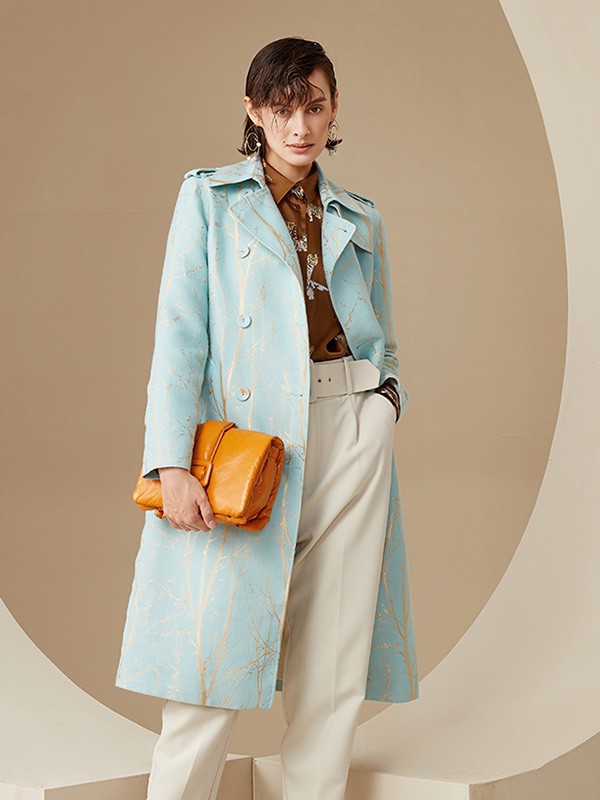 斐戈女装2023秋冬季白色长裤