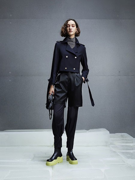 芮玛女装2022秋冬季黑色长裤