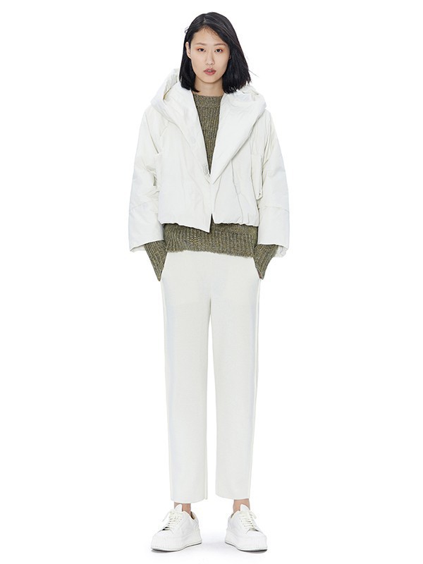 未知未觉2022秋冬季白色长裤