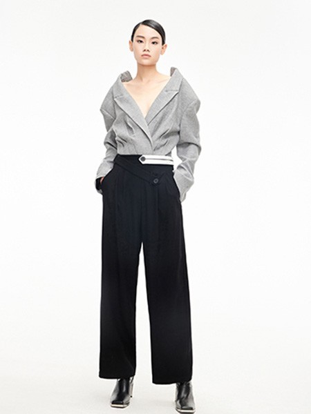 来尔佳昵女装2022秋冬季黑色阔腿裤