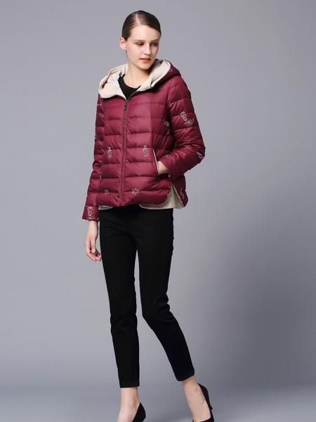 L.W女装2022秋冬季红色棉服