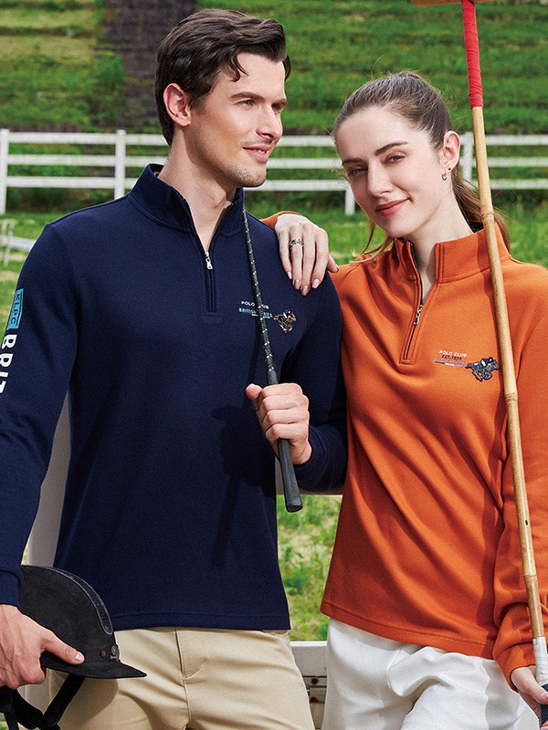 保罗诗丹男装2022秋冬季藏蓝色polo衫