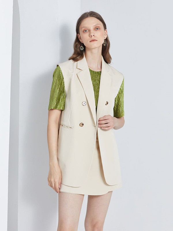 慕拉女装2023春夏季绿色T恤