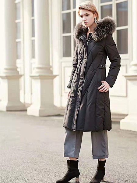 蜜汐薇儿女装2022秋冬季黑色棉服