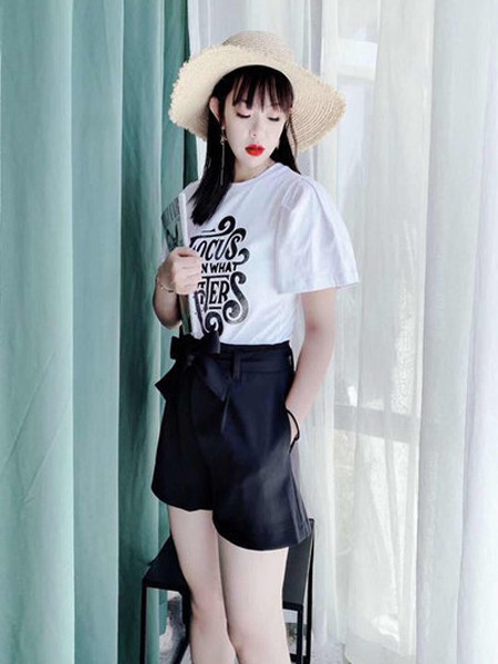 蜜汐薇儿2023春夏季白色T恤