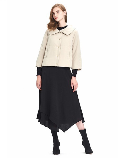 依瑶女装2022秋冬季黑色长裙