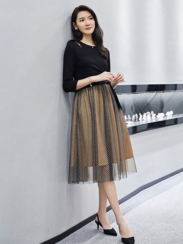 永恒颜色女装2023春夏季黑色T恤