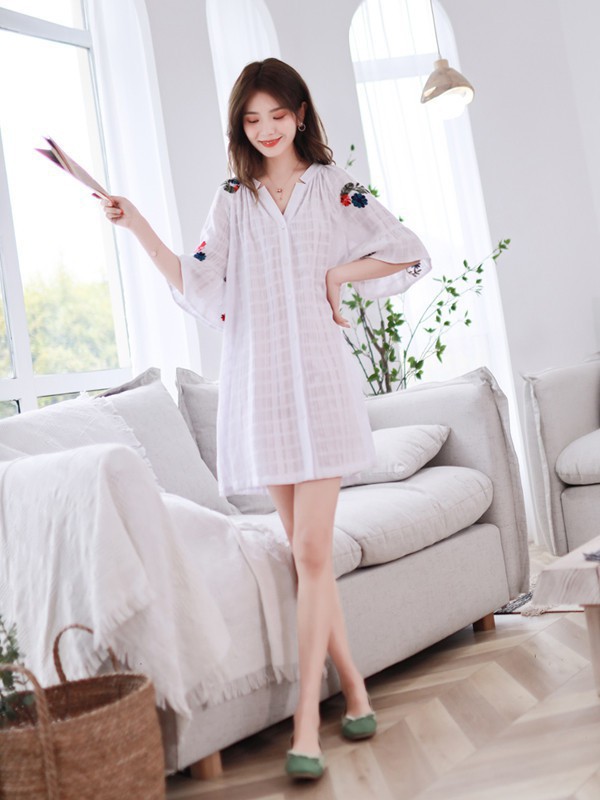 永恒颜色女装2023春夏季白色衬衫