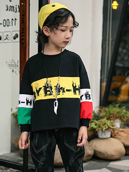 布衣班纳2023春夏季黑色T恤