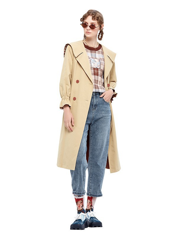 魔美名作2023春夏季黄色风衣