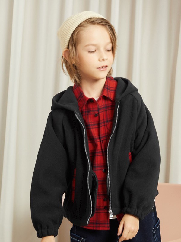 迪迪鹿2022秋冬季酒红色衬衫