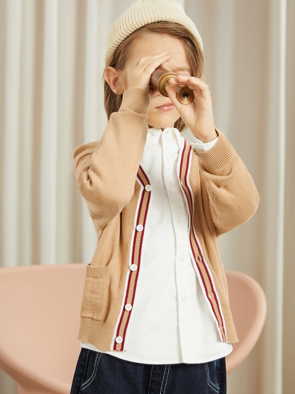 迪迪鹿童装2022秋冬季白色衬衫