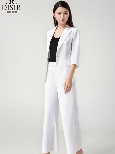 迪丝爱尔2023春夏季白色阔腿裤