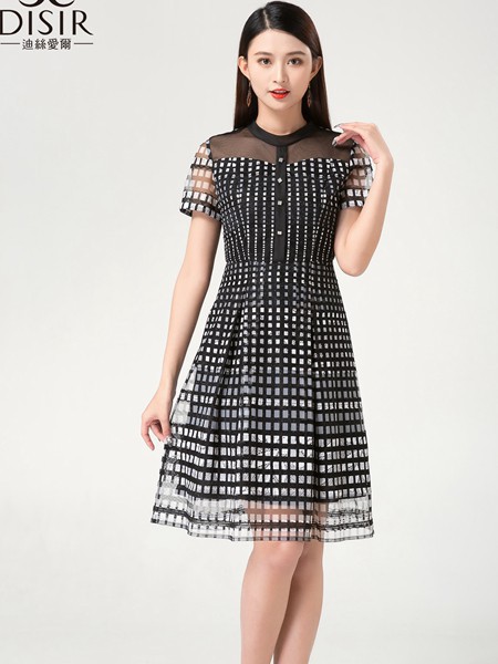 迪丝爱尔2023春夏季黑色连衣裙