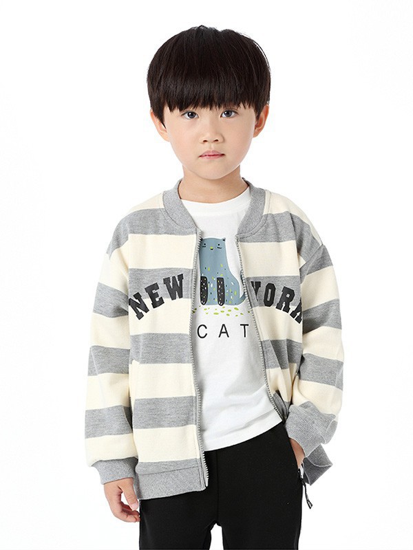 吉象贝儿童装2023春夏季白色T恤