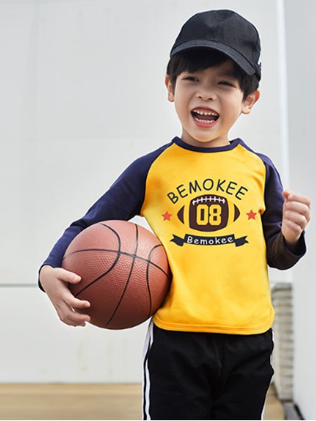一休童装2023春夏季黄色T恤