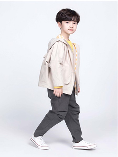 海贝童装2023春夏季黑色长裤