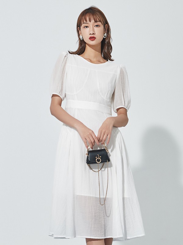 海贝女装2023春夏季白色T恤