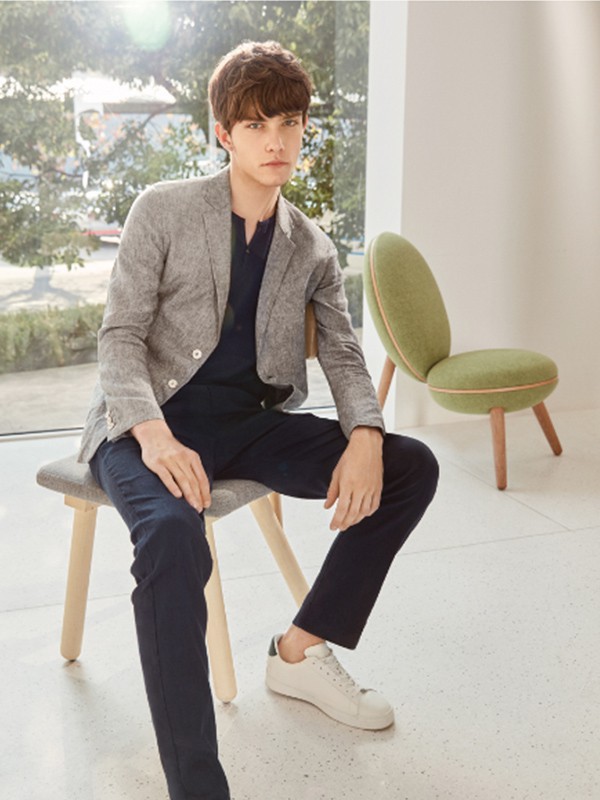 Sunshine休闲装2023春夏季灰色西装