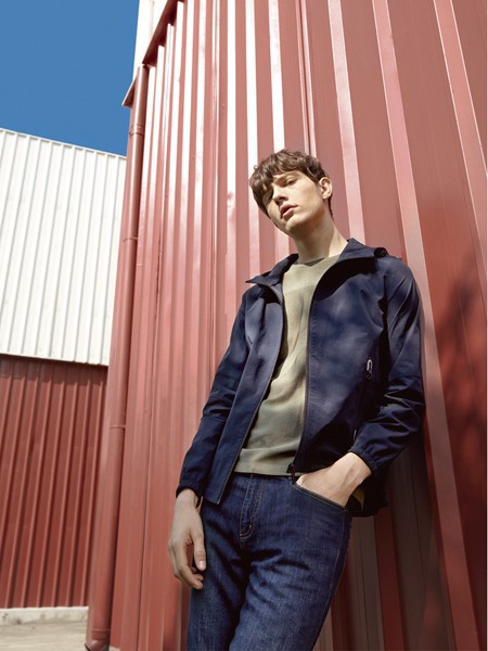 Sunshine休闲装2023春夏季藏蓝色长裤