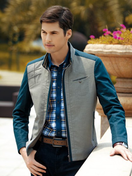 维多利保罗男装2023秋冬季绿色衬衫