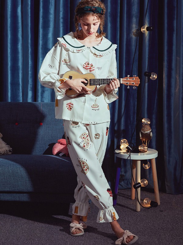 安之伴内衣2023春夏季绿色家居服