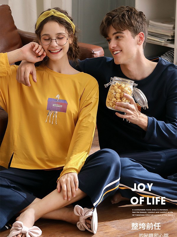 安之伴内衣2023春夏季黄色家居服