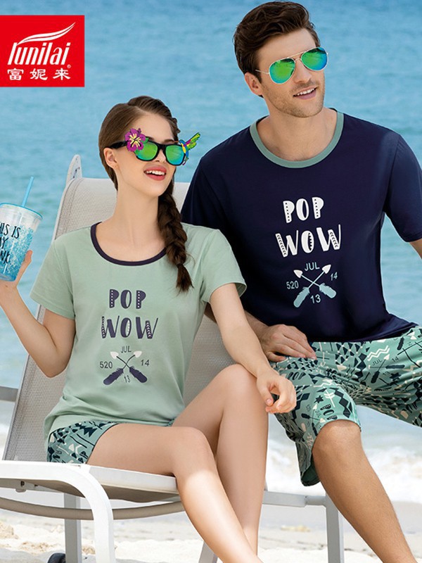 富妮来2022春夏季藏蓝色家居服