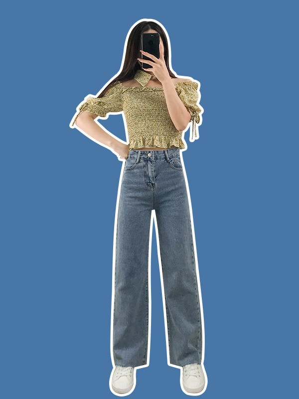 噢吔女装2023春夏季绿色T恤