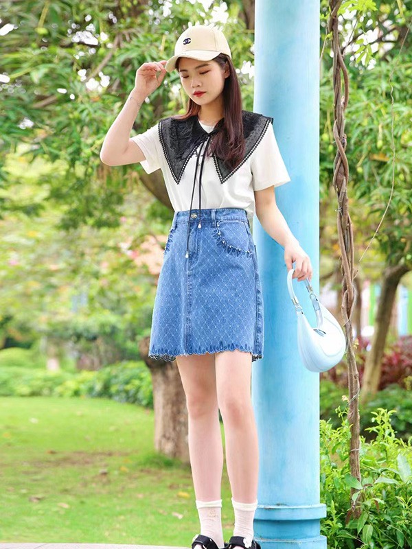 梵凯女装2023春夏季白色衬衫