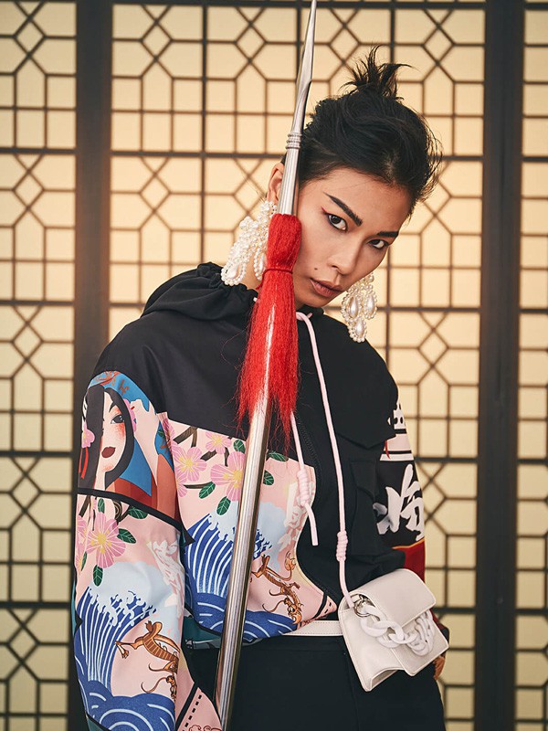 CRZ女装2023春夏季黑色卫衣