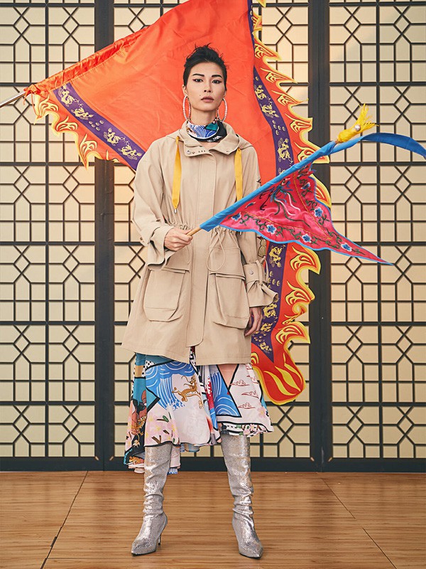 CRZ女装2023春夏季卡其色外套