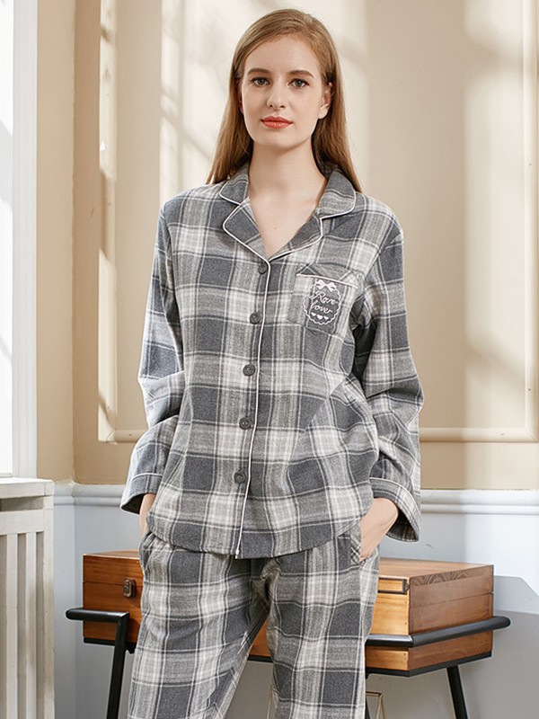 韩彩内衣2023春夏季灰色家居服