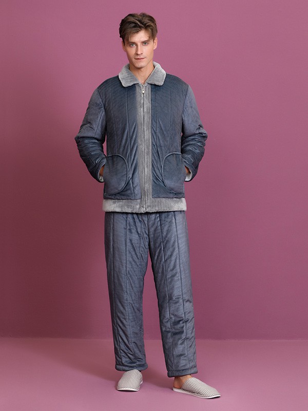 雅黛丽2022秋冬季灰色家居服