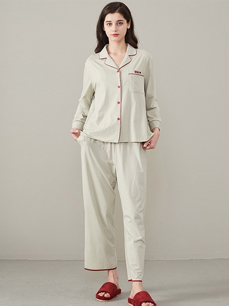 佰伦世家内衣2023春夏季白色家居服